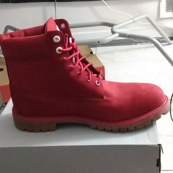 Dark Red Timberland Big TL Logo - Picture 3 of 6